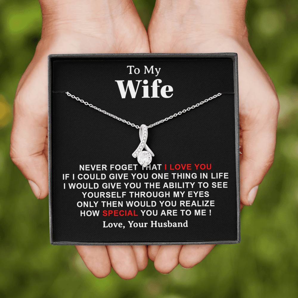 To My Wife Necklace, Engagement Gift For Her, Future Wife Birthday Gift