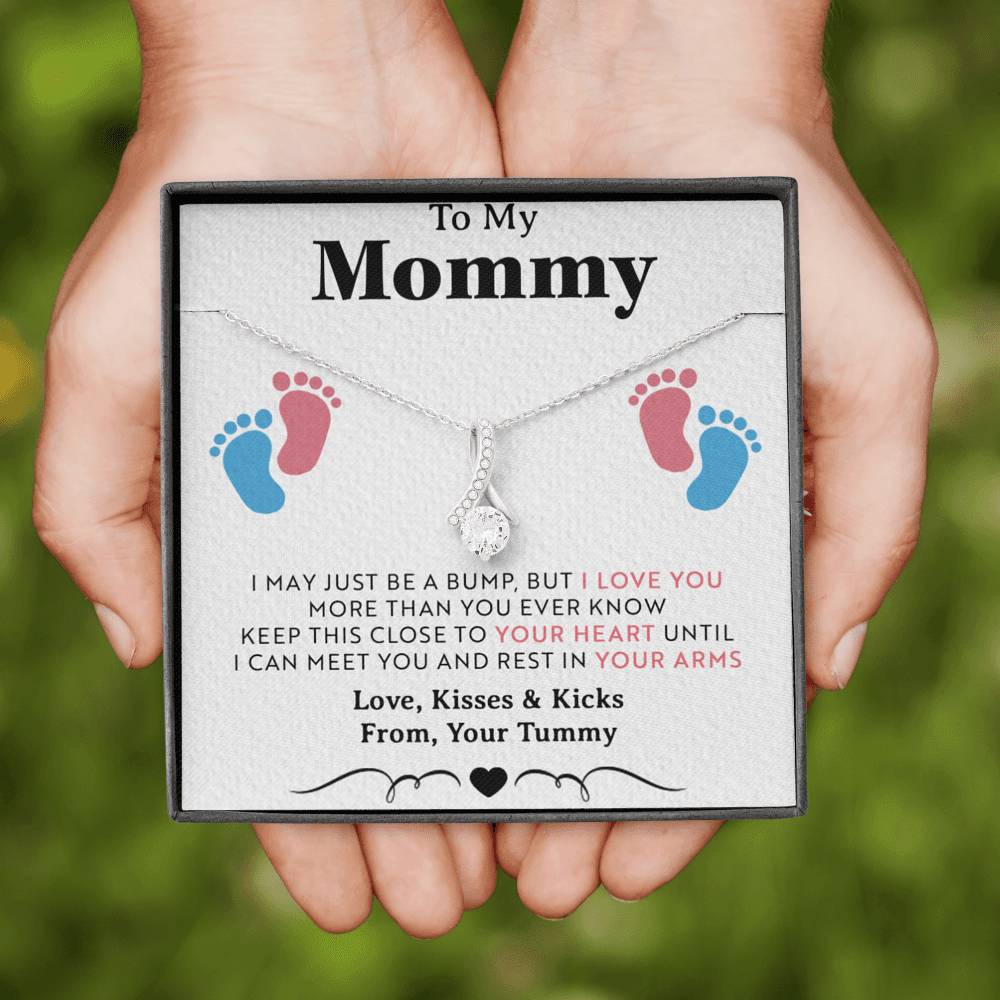 New Mom Gift Necklace, Trendy, Gift for New Mom in Hospital, Pregnancy Gift