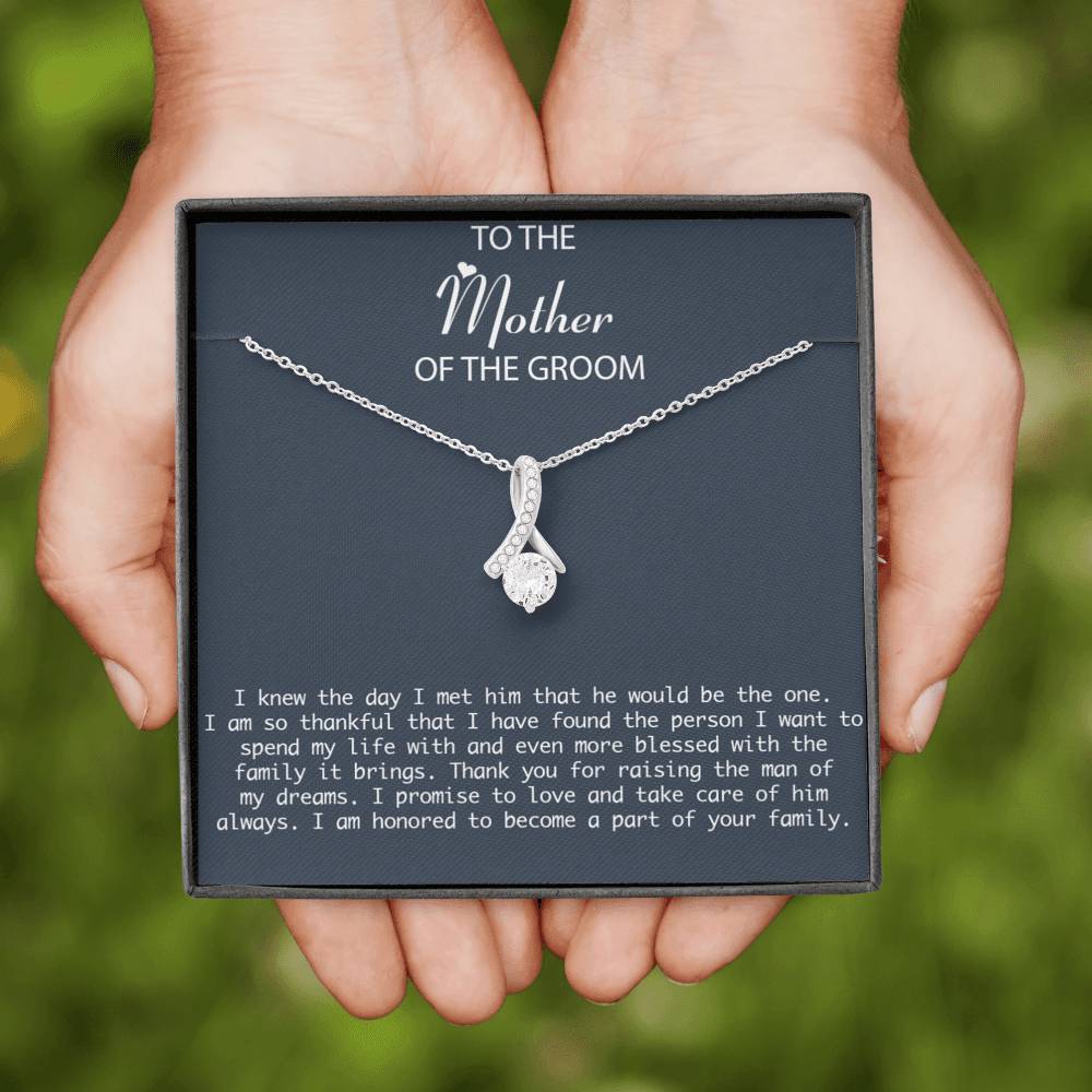 Mother-In-Law Necklace, Mother of the Groom Gift from Bride, Mother-In-Law Necklace, Mother of the Groom Gift