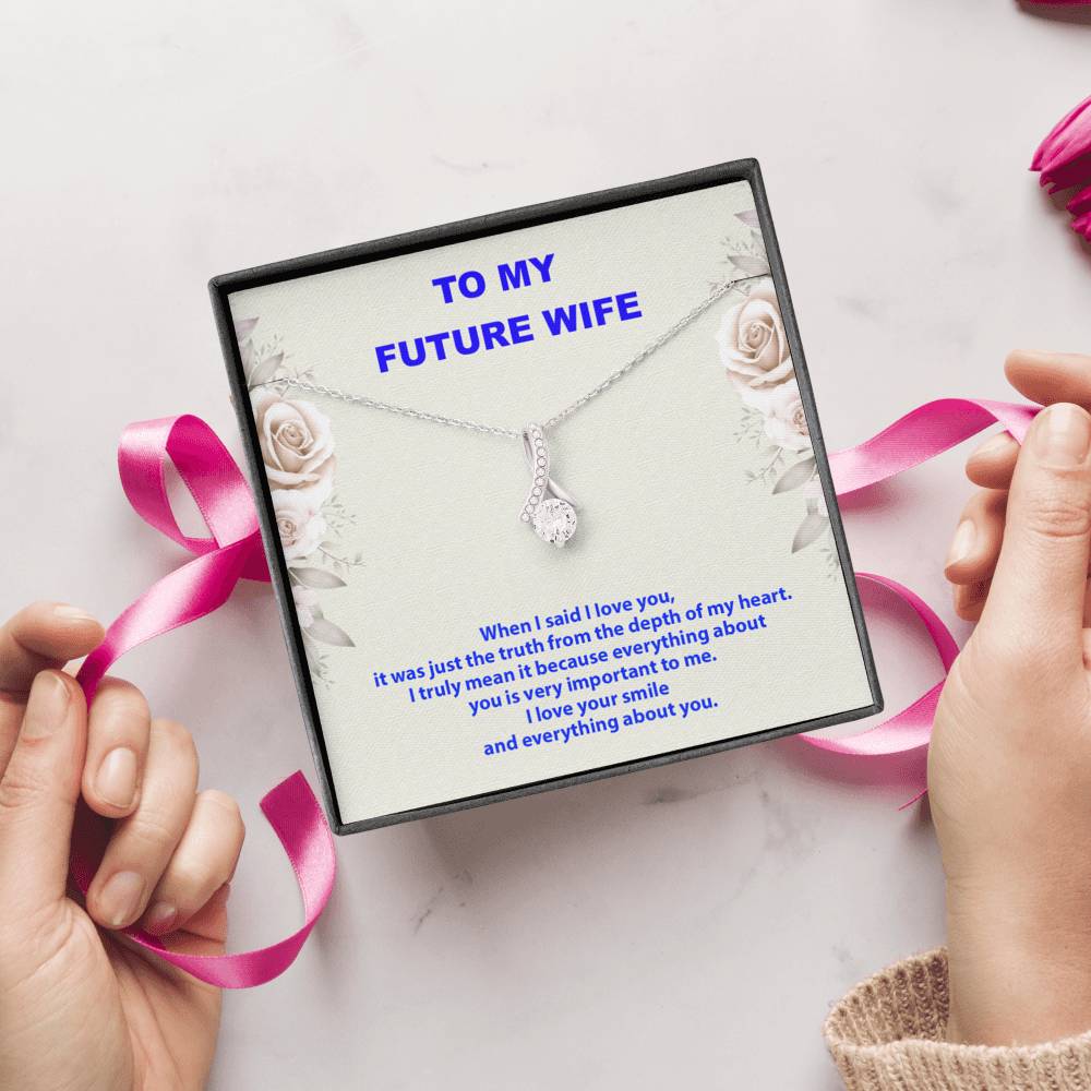 To My Future Wife Necklace, Engagement Gift for Future Wife, Birthday Gift