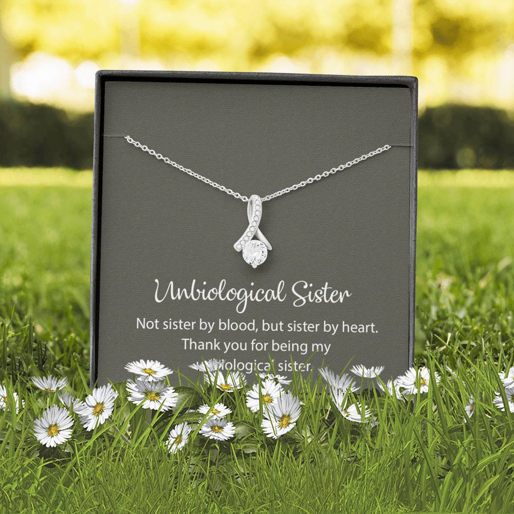Unbiological Sister Necklace, Best Friend Necklace, Soul Sister, Bridesmaid Gift