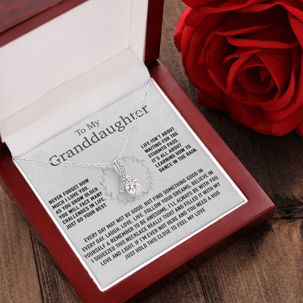 To My Granddaughter Necklace, Birthday Gift For Granddaughter, Birthday Gifts