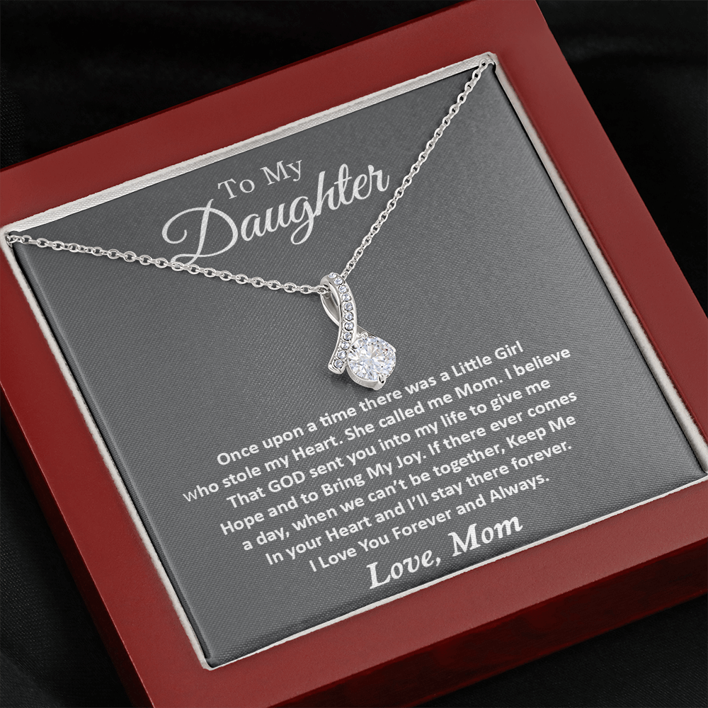 To My Daughter Necklace, Gift For Daughter From Mom, Daughter Mother Necklace