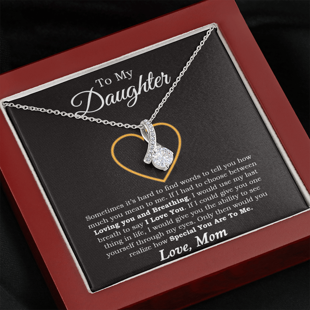 To My Daughter Necklace, Gift For Daughter From Mom, Daughter Mother Necklace