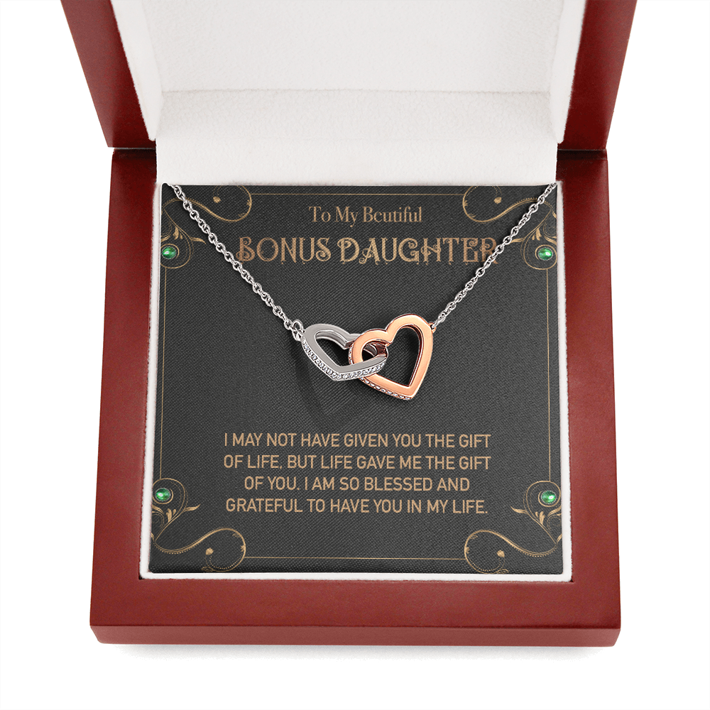 To my Bonus Daughter Necklace, Bonus Daughter, Step Daughter Gift