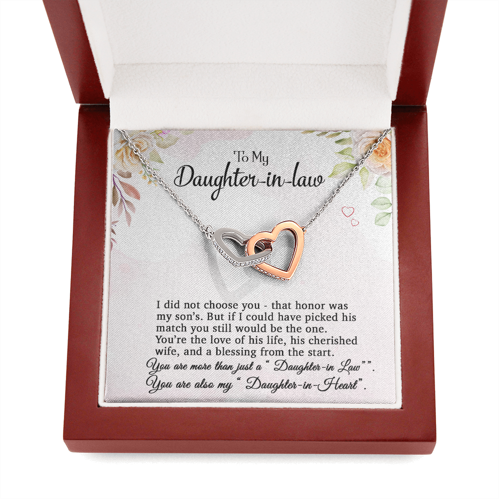 To My Daughter-In-Law Necklace, Gift For Daughter In Law, Daughter In Law Gift