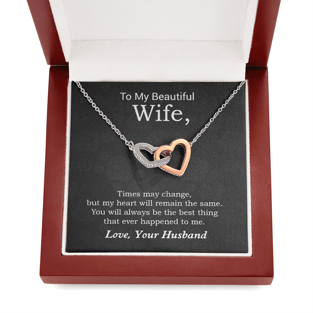To my Beautiful Wife Necklace, Wife Necklace Gift from Husband, Birthday Gifts