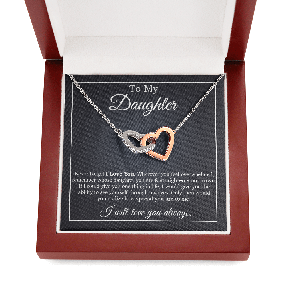 To My Daughter Necklace, Birthday Gift For Daughter,Daughter Father Necklace