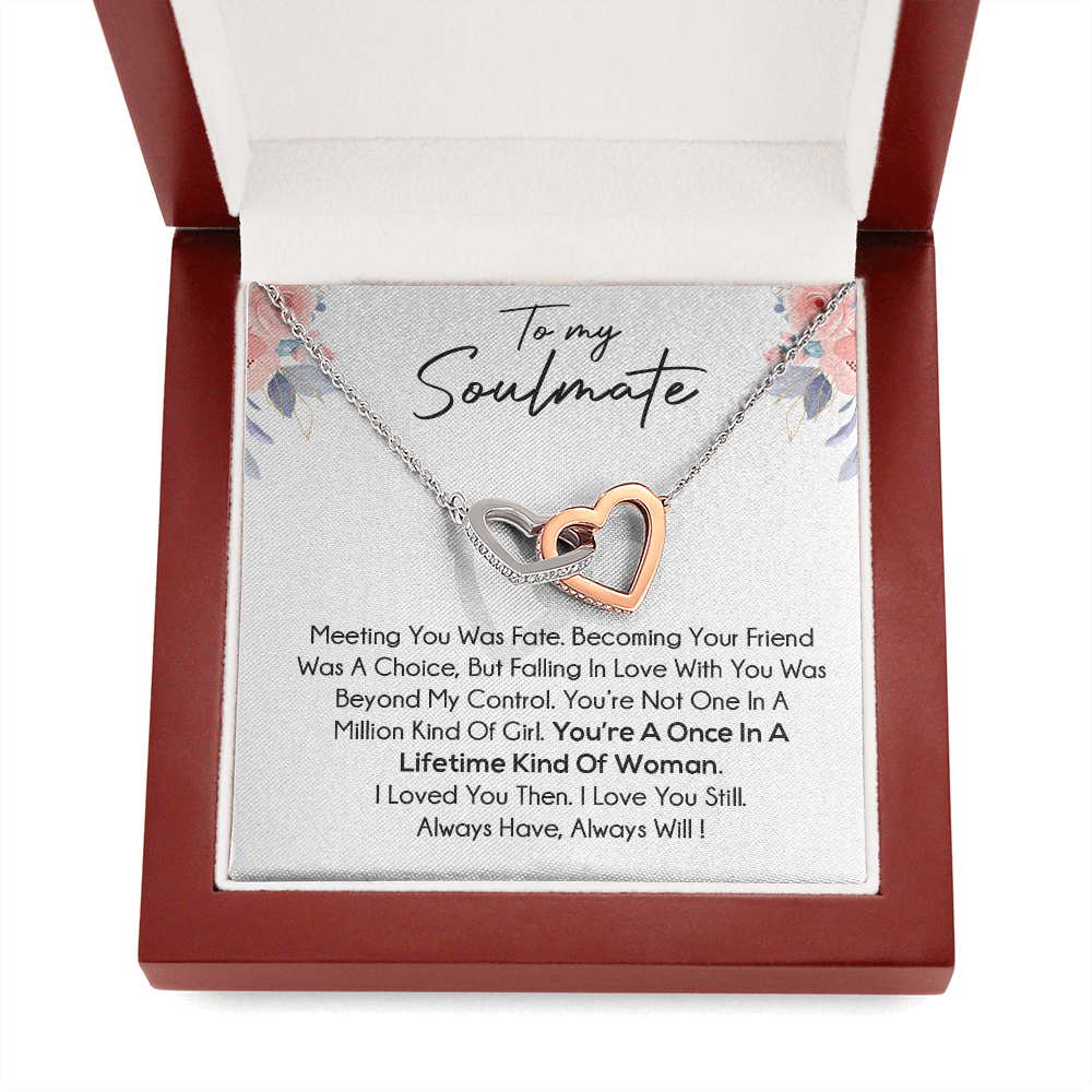 To My Soulmate Necklace Engagement Anniversary Gift for Her Birthday
