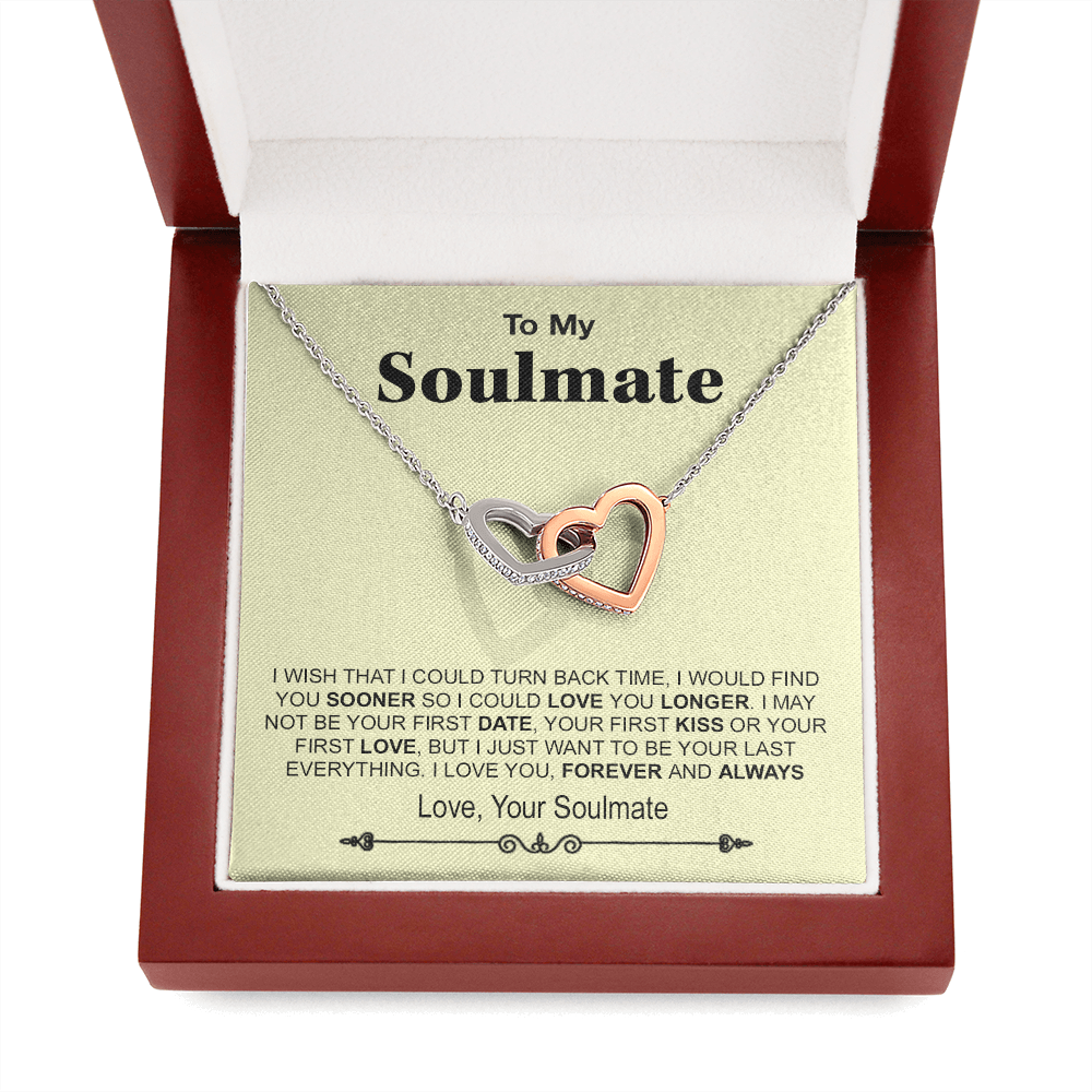 To My Soulmate Necklace, Birthday Necklace For Wife, Anniversary Gift