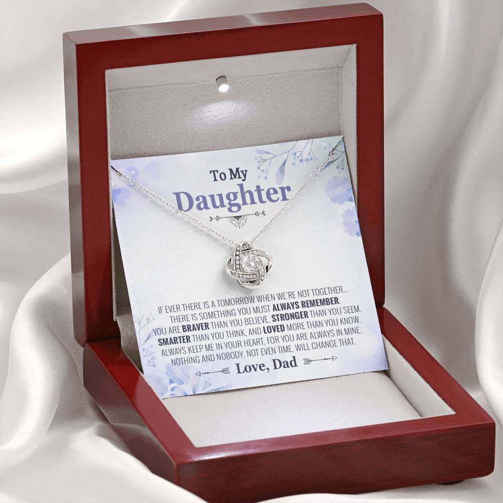 To My Daughter Necklace, Daughter Father Necklace, Daughter Gift from Dad
