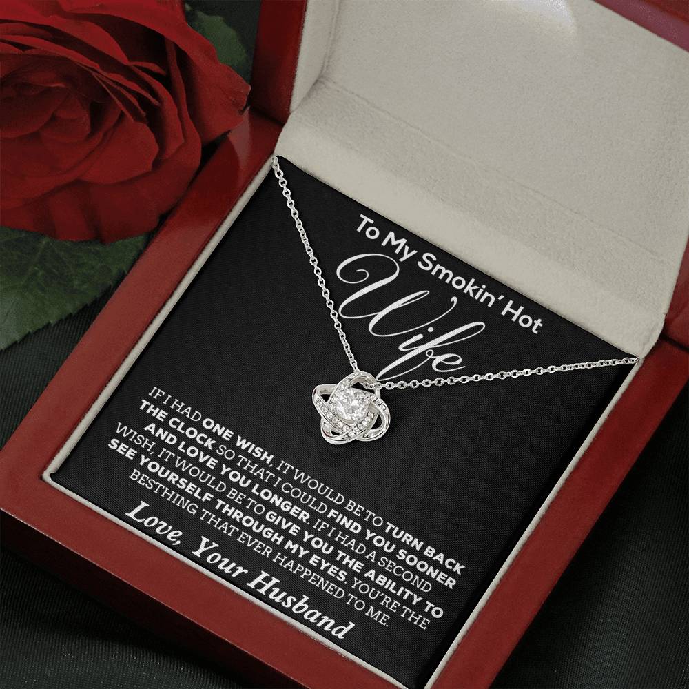 To My Smokin' Hot Wife Necklace