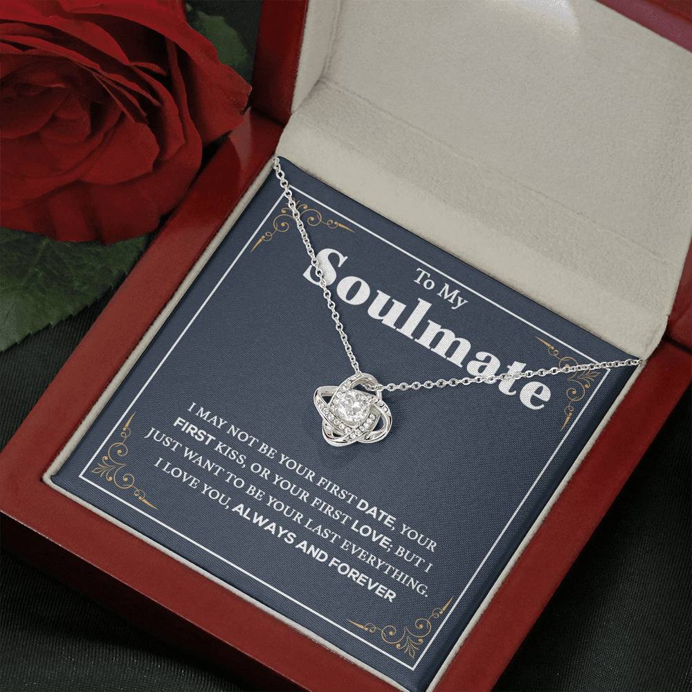 To My Soulmate Necklace, Gift For Wife Girlfriend From Husband, Birthday Gift