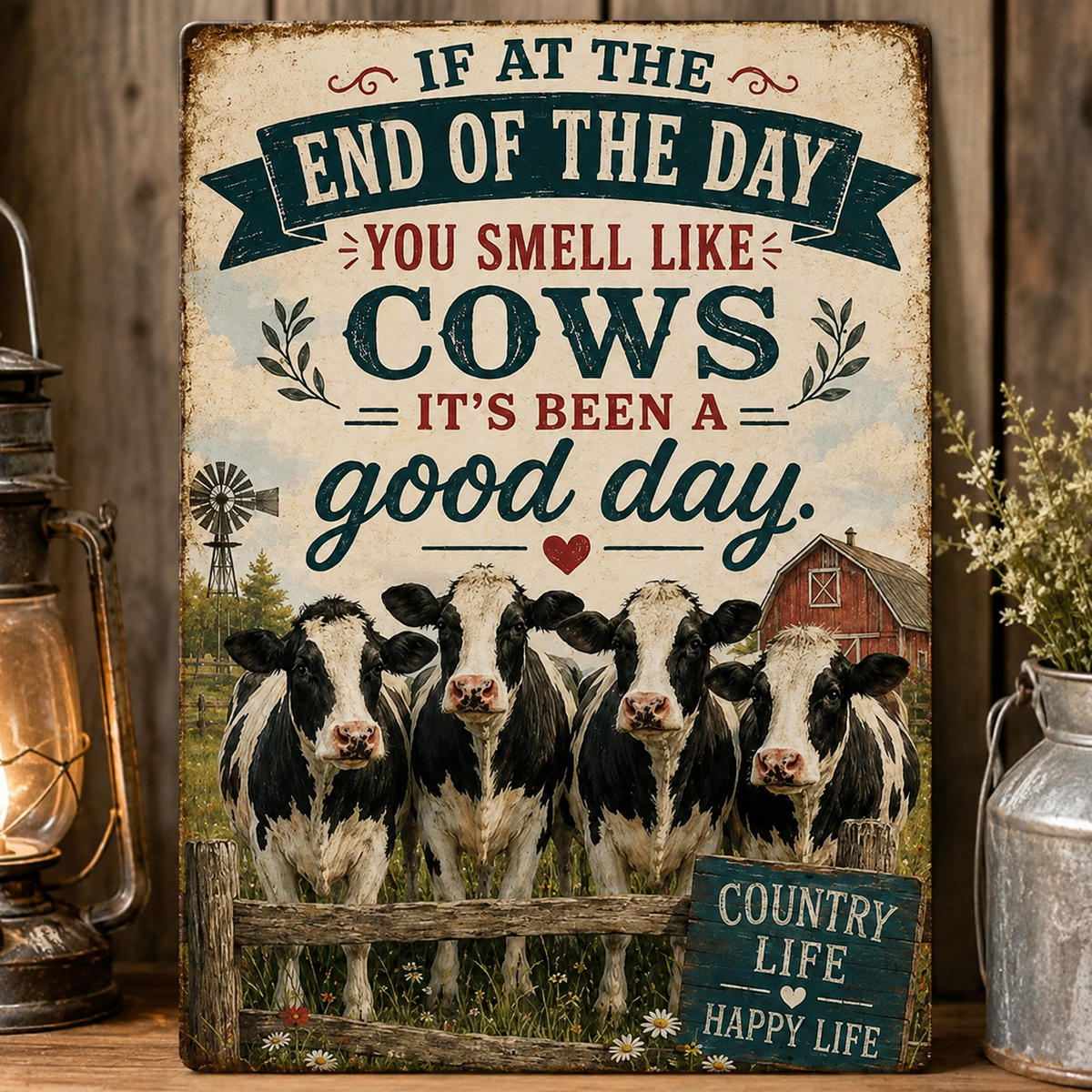Cow It's Been A Good Day Poster, Funny Cow Wall Art, Farmhouse Animal Print, Cow Lover Gift