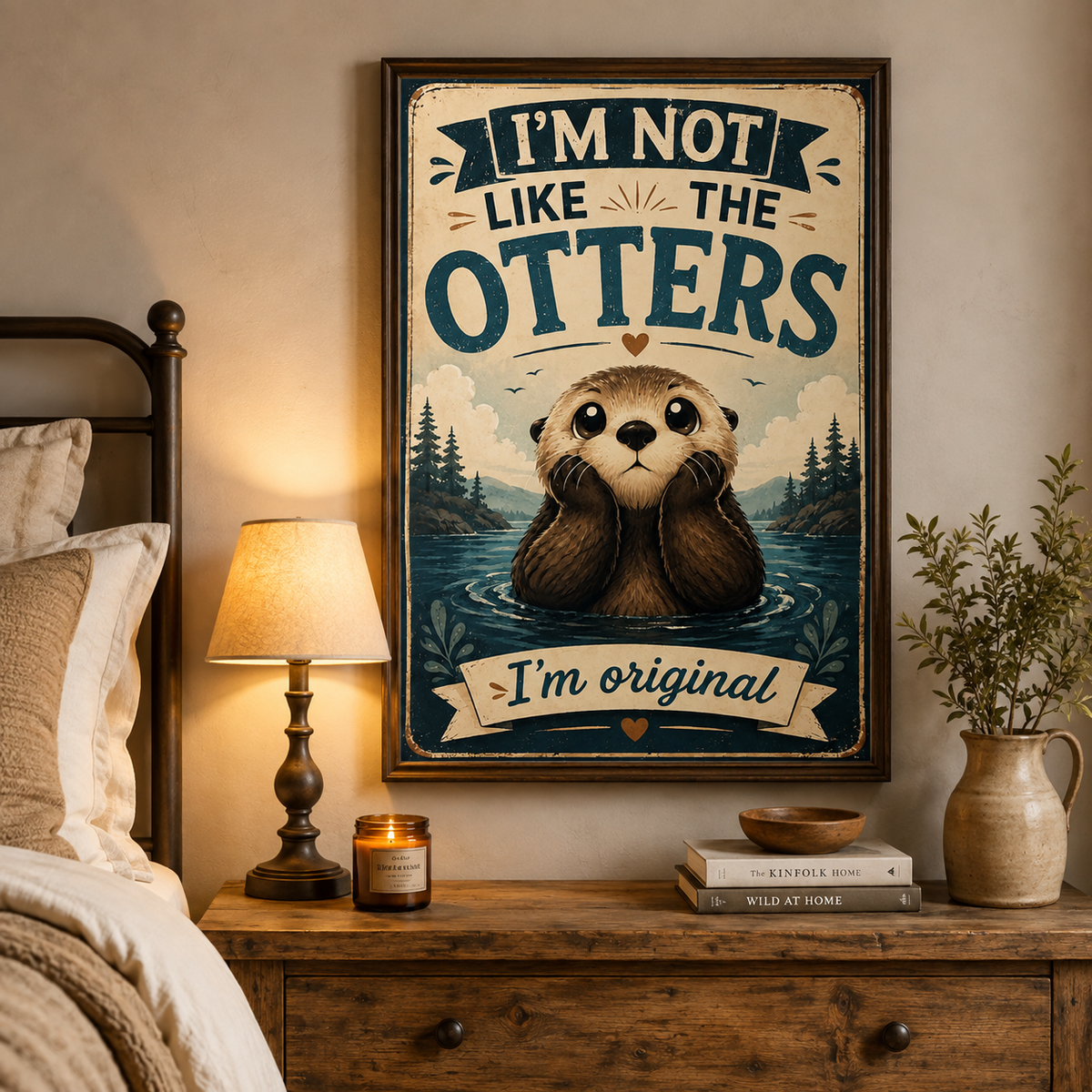 Otter I'm Not Like The Otters Poster, Funny Otter Wall Art, Cute Animal Quote Print, Otter Lover Gift