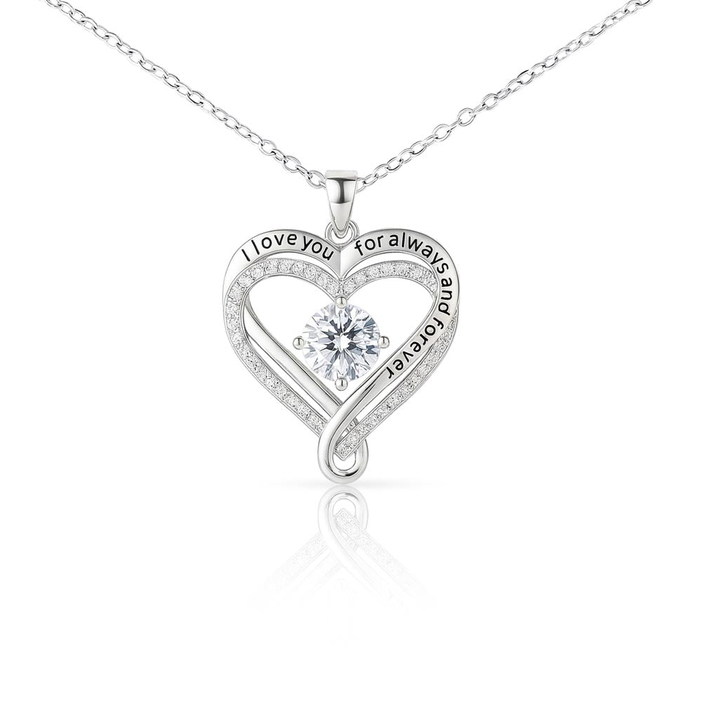To My Wife Necklace, Gift For Wife, Anniversary Gift For Wife, Necklace For Wife 25_2_White
