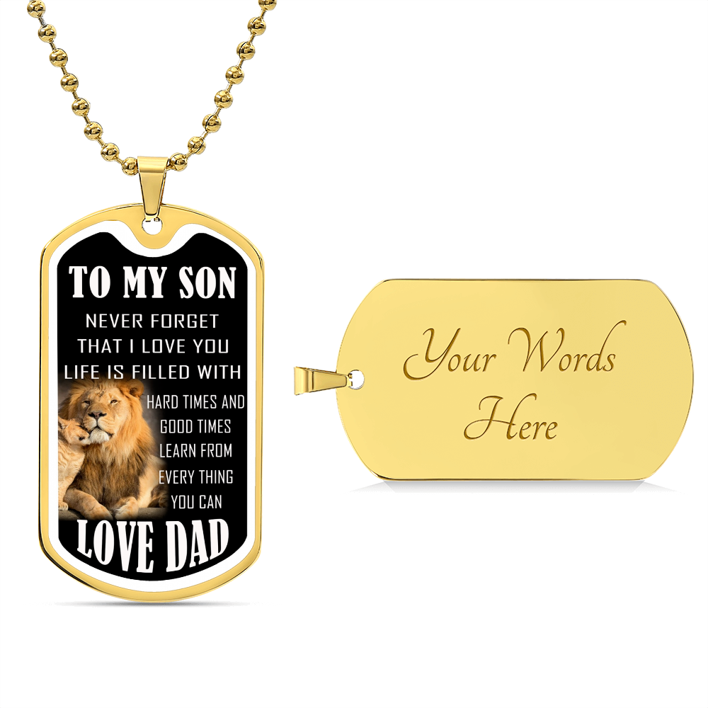 To My Son Love Dad