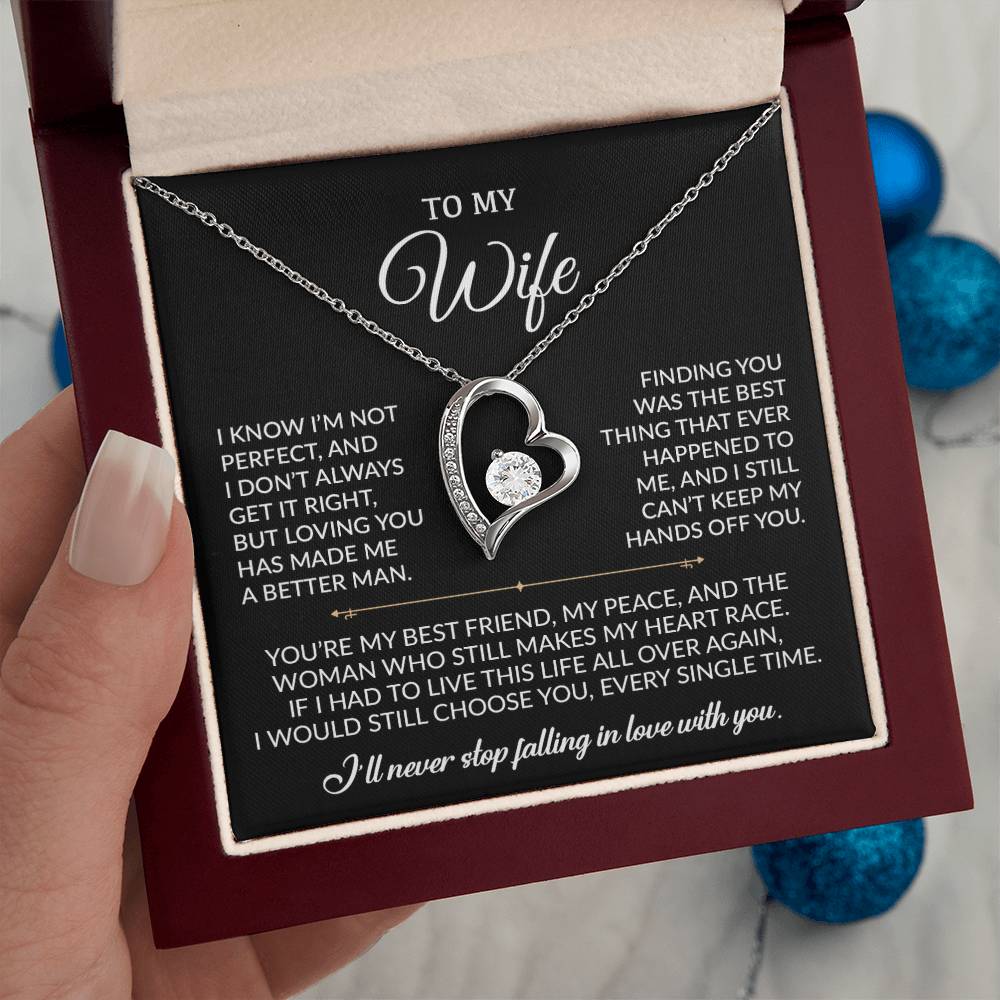 To My Wife Necklace, Gift For Wife, Anniversary Gift For Wife, Necklace For Wife