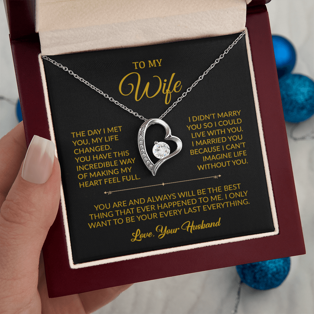 To My Wife Necklace, Gift For Wife, Anniversary Gift For Wife, Necklace For Wife