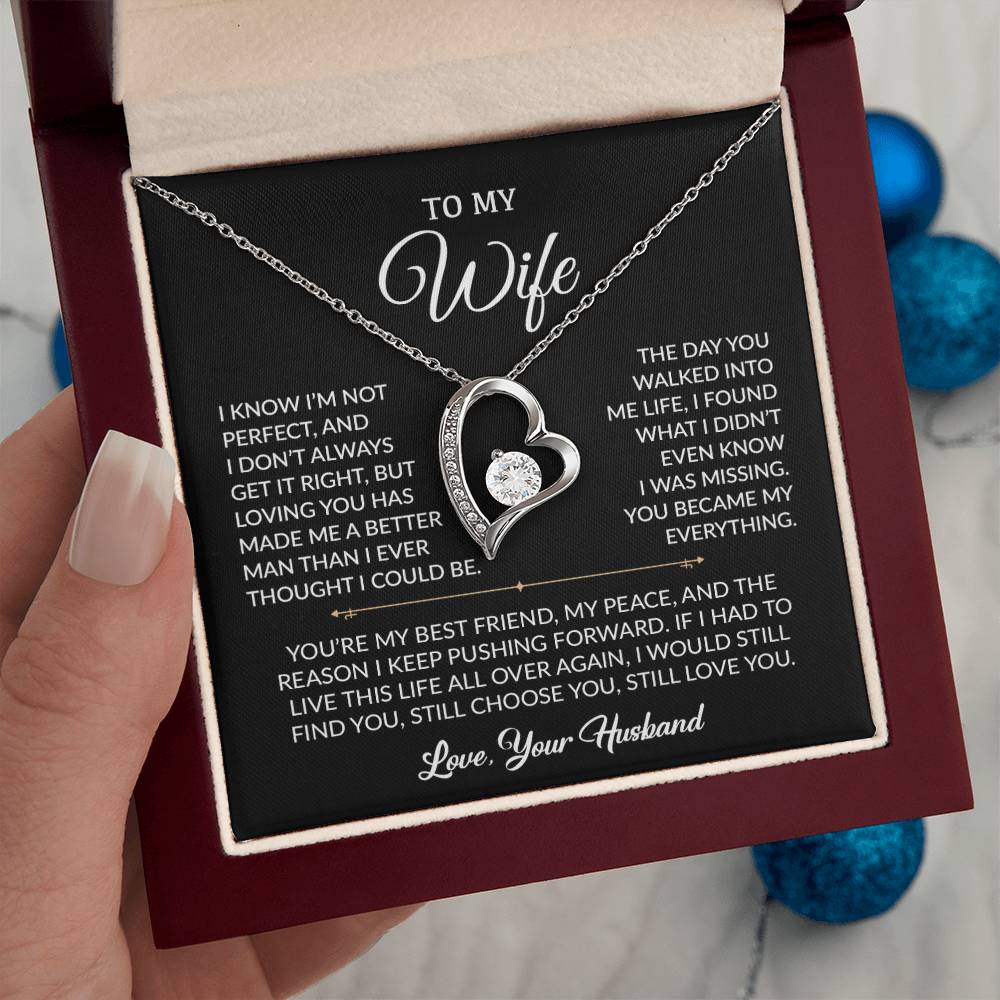 To My Wife Necklace, Gift For Wife, Anniversary Gift For Wife, Necklace For Wife