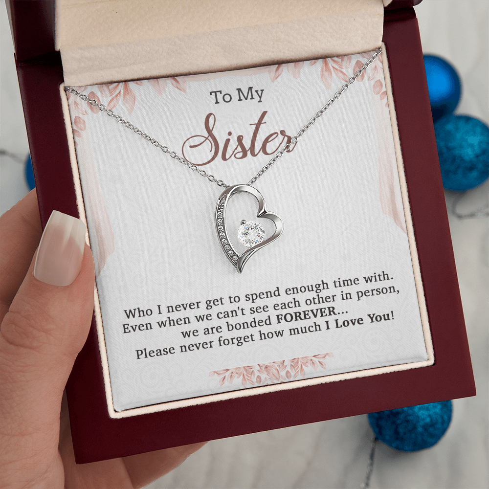 To My Sister Necklace, Brother to Sister, Birthday gift For Sister from Brother 20_7