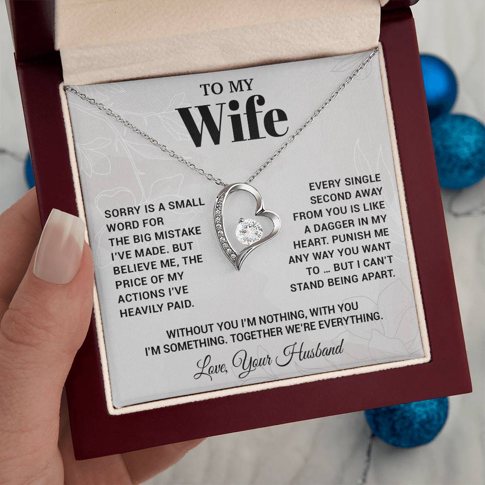 To My Wife Necklace, Christmas Gifts For Women, Anniversary Gift For Wife 15_10_White