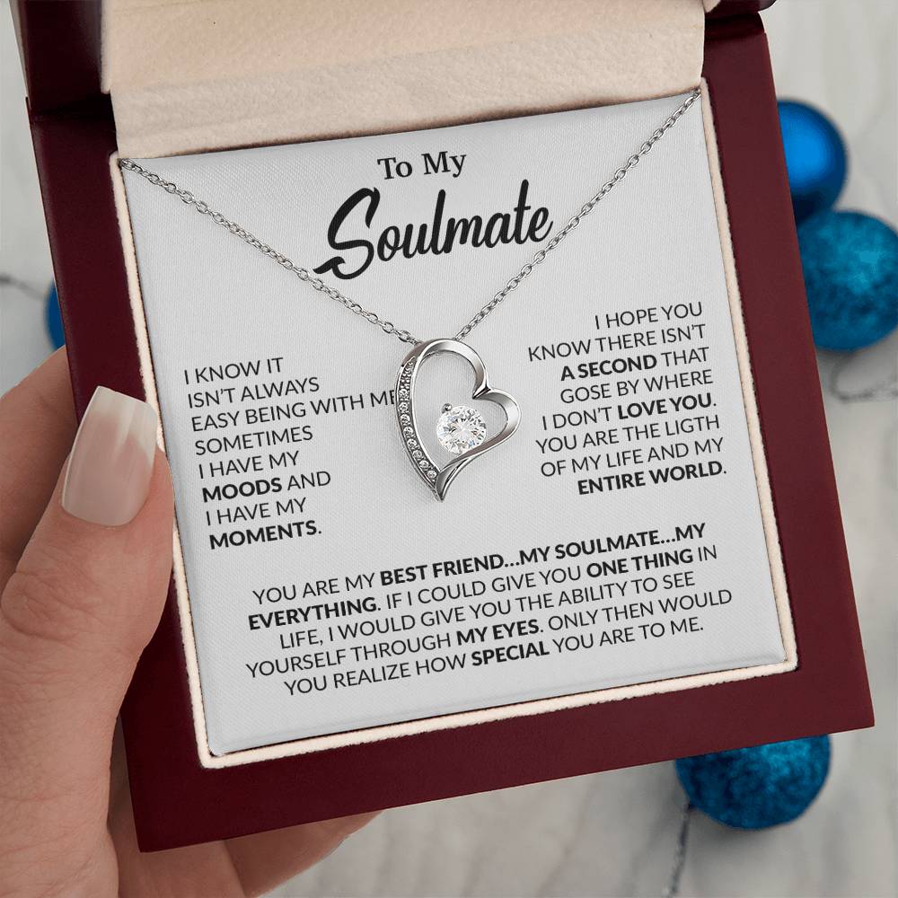 To My Soulmate Necklace, Soulmate Gift, Gift For Girlfriend, Christmas Gift 23_10_White
