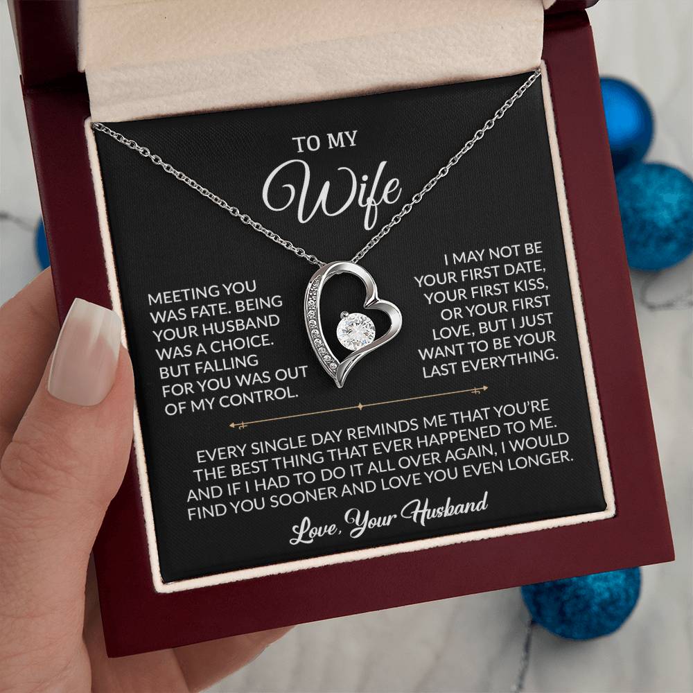 To My Wife Necklace, Gift For Wife, Anniversary Gift For Wife, Necklace For Wife