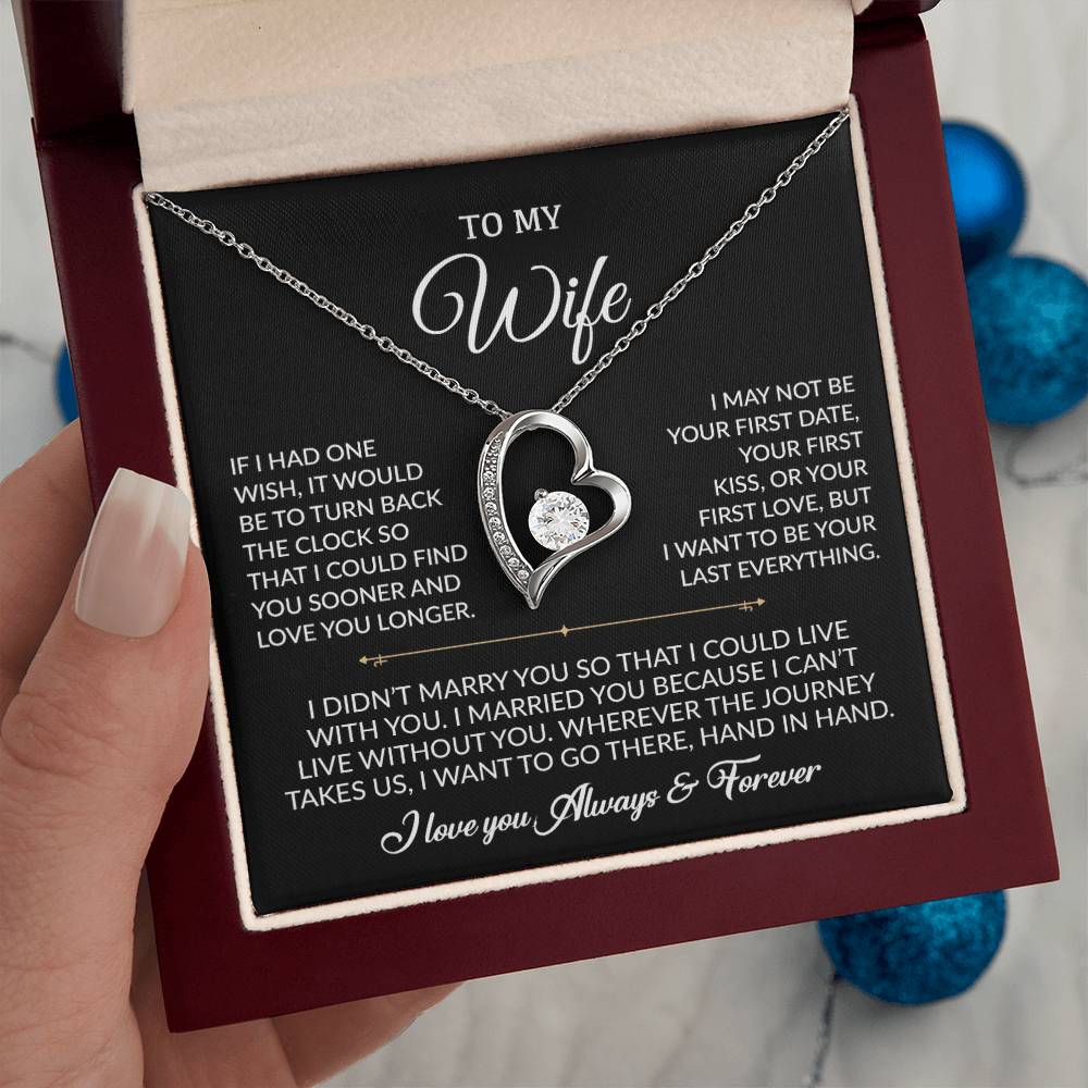 To My Wife Necklace, Gift For Wife, Anniversary Gift For Wife, Necklace For Wife