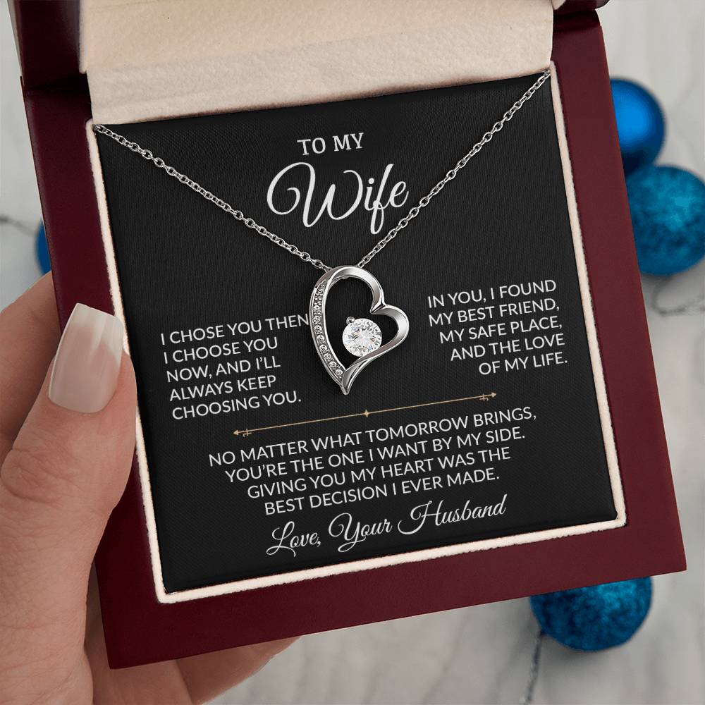 To My Wife Necklace, Gift For Wife, Anniversary Gift For Wife, Necklace For Wife