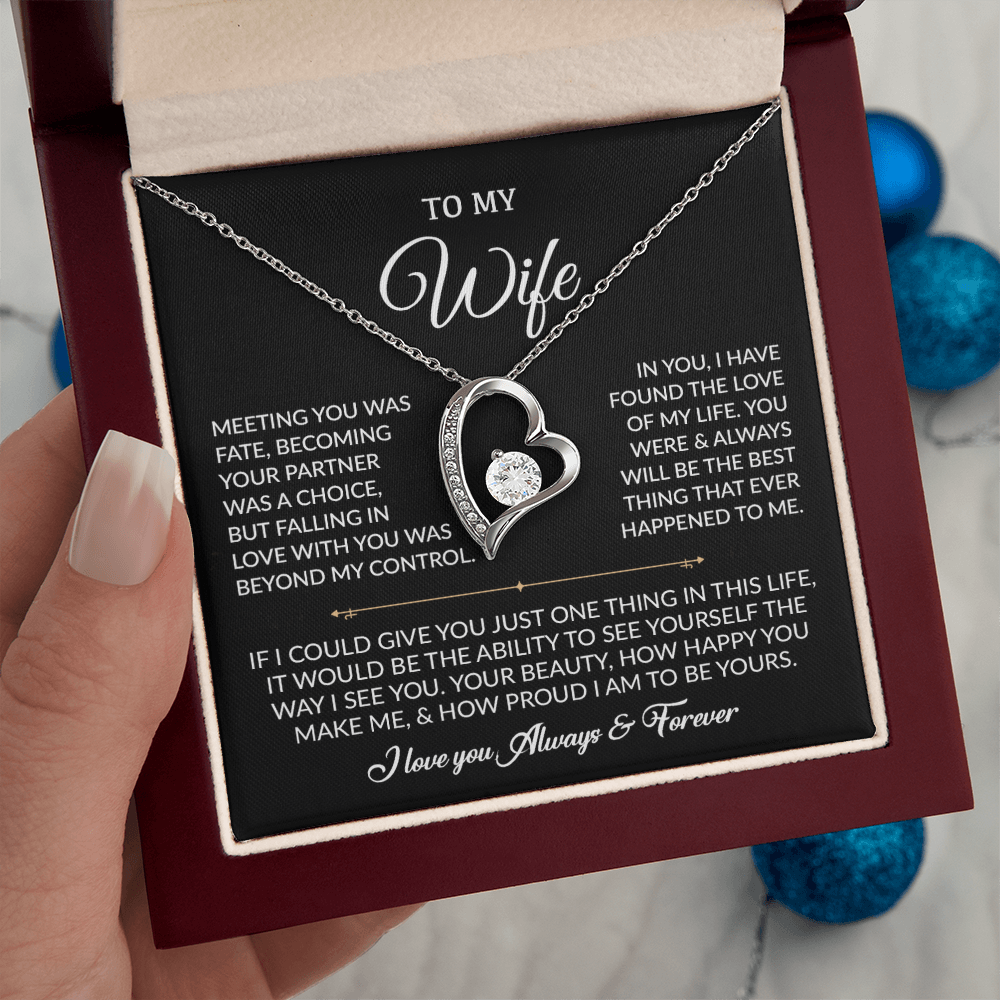 To My Wife Necklace, Gift For Wife, Anniversary Gift For Wife, Necklace For Wife
