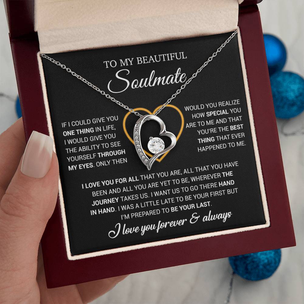 To My Soulmate Necklace, Gift For Wife From Husband, Valentiens Gift 22_12_Black