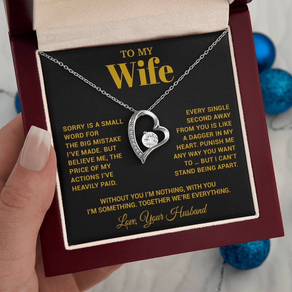 To My Wife Necklace, Christmas Gifts For Women, Anniversary Gift For Wife 15_10_Gold