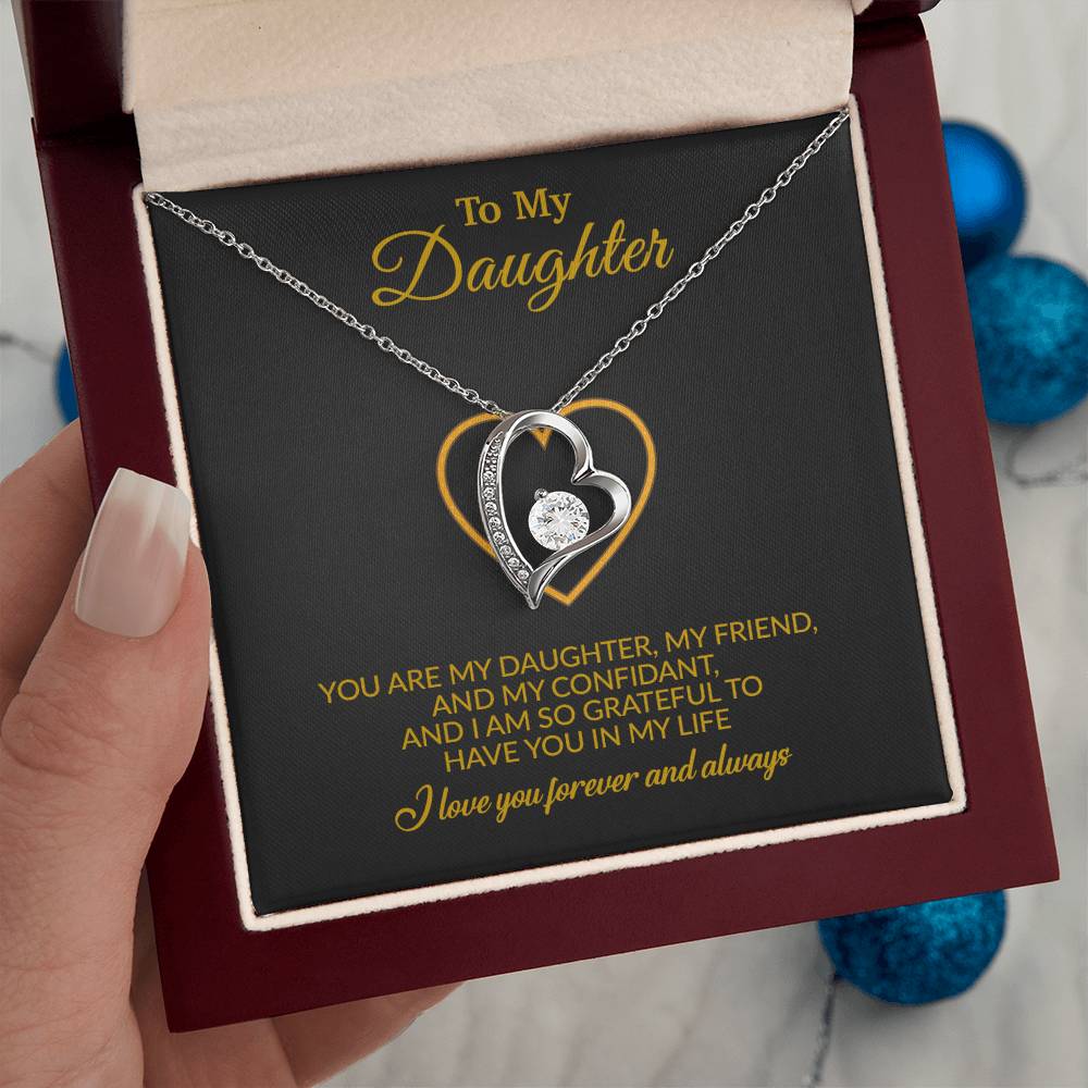 To My Daughter Necklace, Gift for Daughter from Mom, Mother Daughter Necklace
