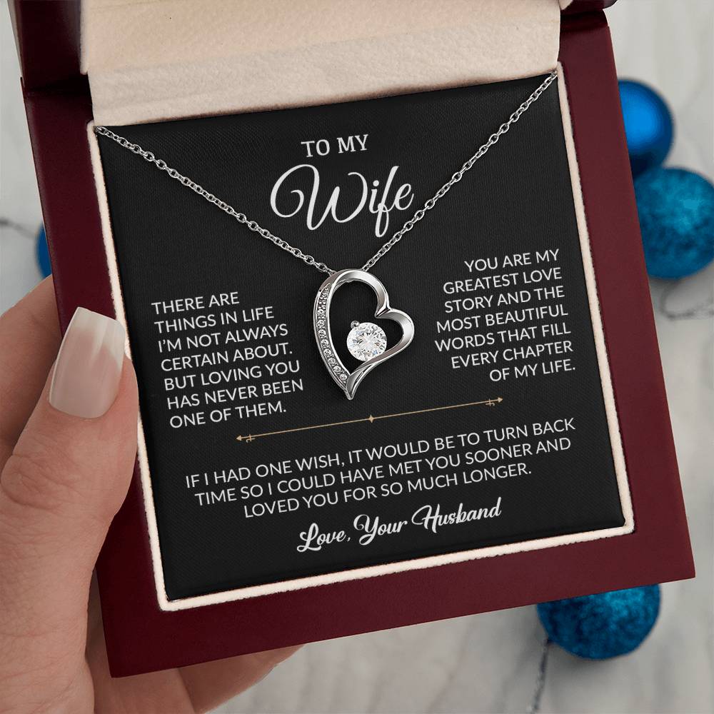 To My Wife Necklace, Gift For Wife, Anniversary Gift For Wife, Necklace For Wife