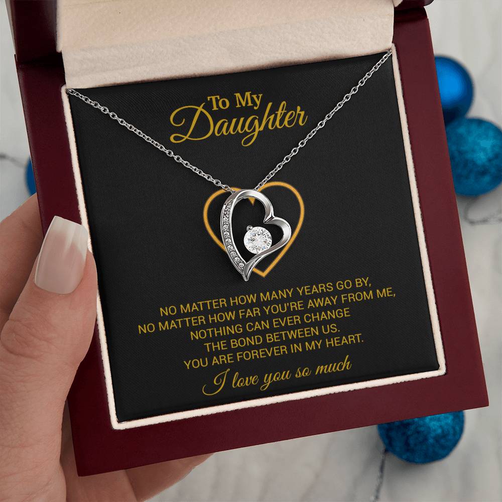 To My Daughter Necklace, Gift For Daughter From Dad, Daughter Father Necklace 12_7_Gold