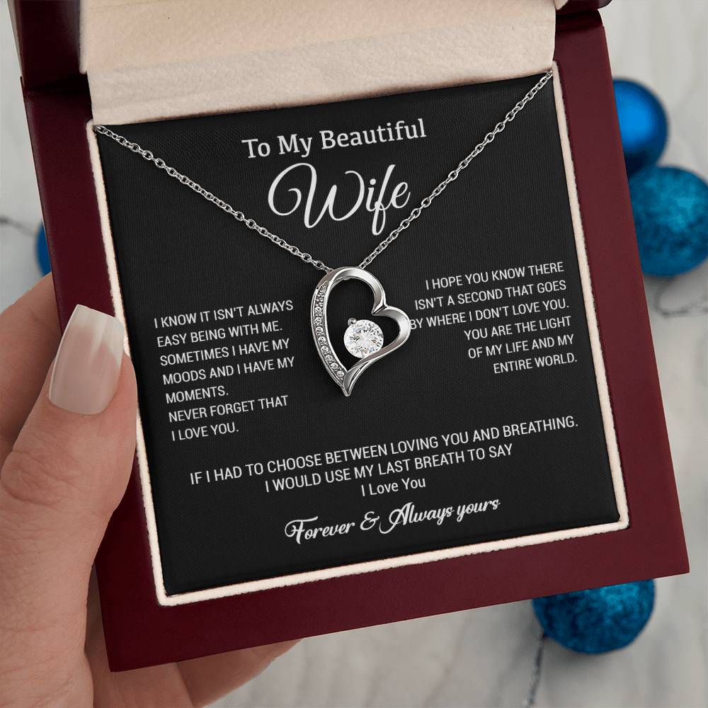 To My Wife Necklace, Gift For Wife, Anniversary Gift For Wife, Christmas Gift