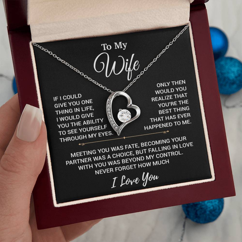To My Wife Necklace, Christmas Gifts For Women, Anniversary Gift For Wife 19_10_Black