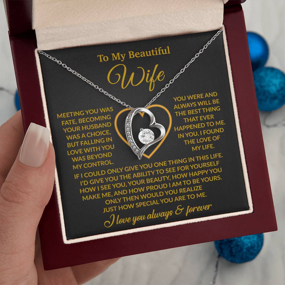 To My Wife Necklace, Wife Gift from Husband, Christmas Gift 27_11