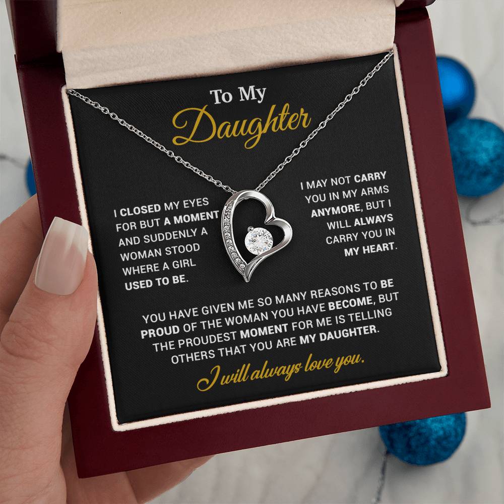 To My Daughter Necklace, Gift for Daughter from Dad, Father Daughter Necklace 120_11