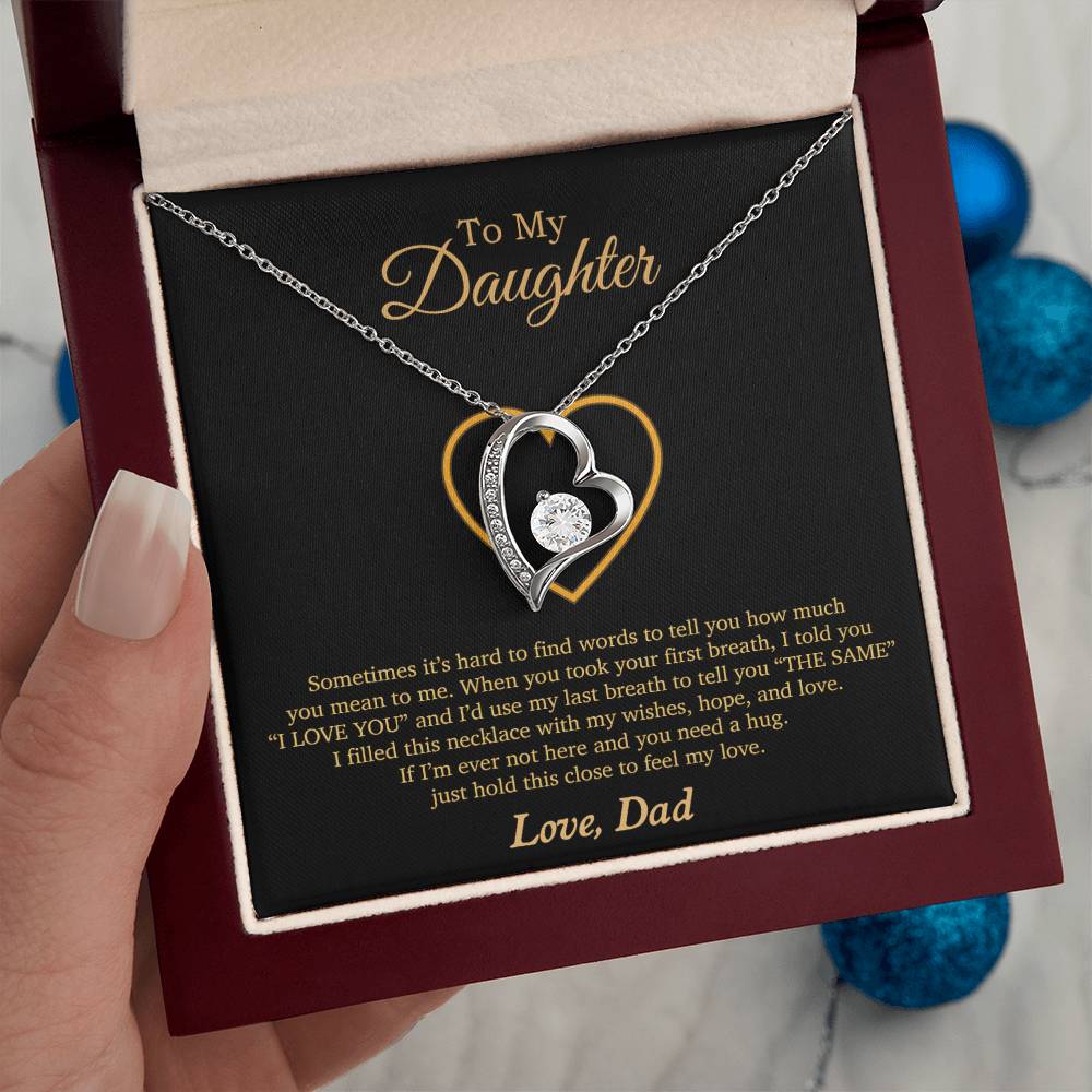 To My Daughter Necklace, Gift For Daughter From Dad, Daughter Father Necklace 3_11