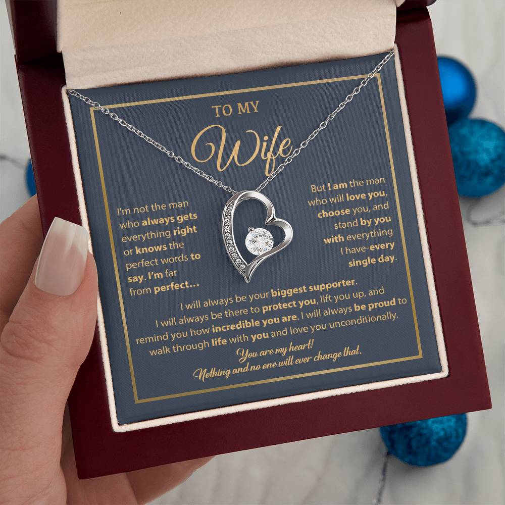 To My Wife Necklace, Gift For Wife, Anniversary Gift For Wife, Necklace For Wife 5_1_Blue