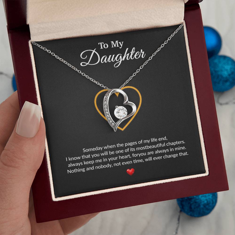 To My Daughter Necklace, Gift for Daughter from Dad, Father Daughter Necklace