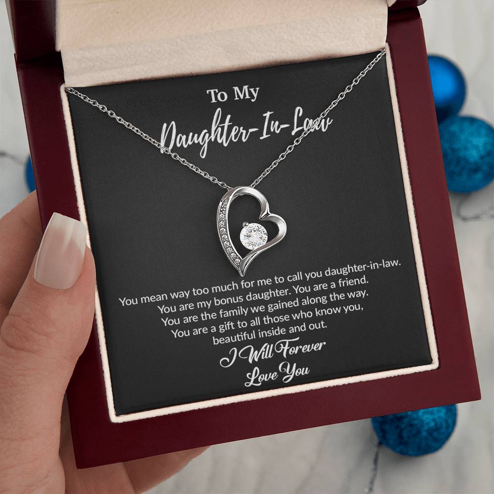 To My Daughter-In-Law Necklace, Gift For Daughter In Law, Daughter In Law Gift