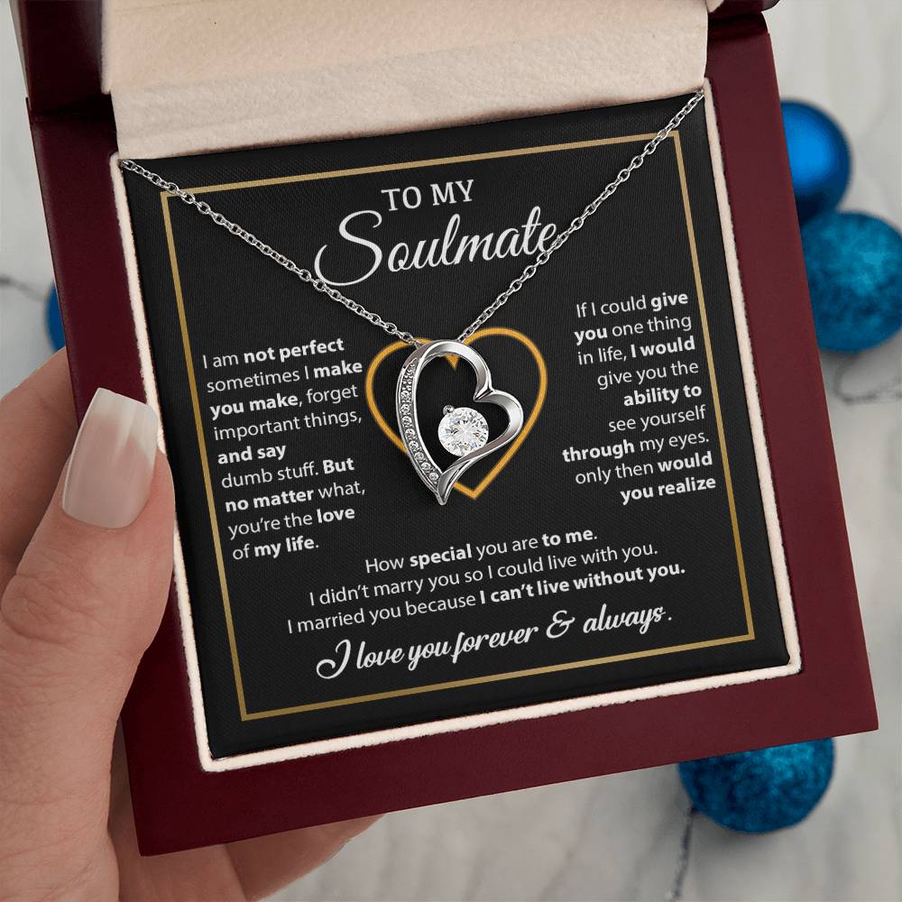To My Soulmate Necklace, Gift For Wife From Husband, Valentines Gift For Wife 11_2_Black