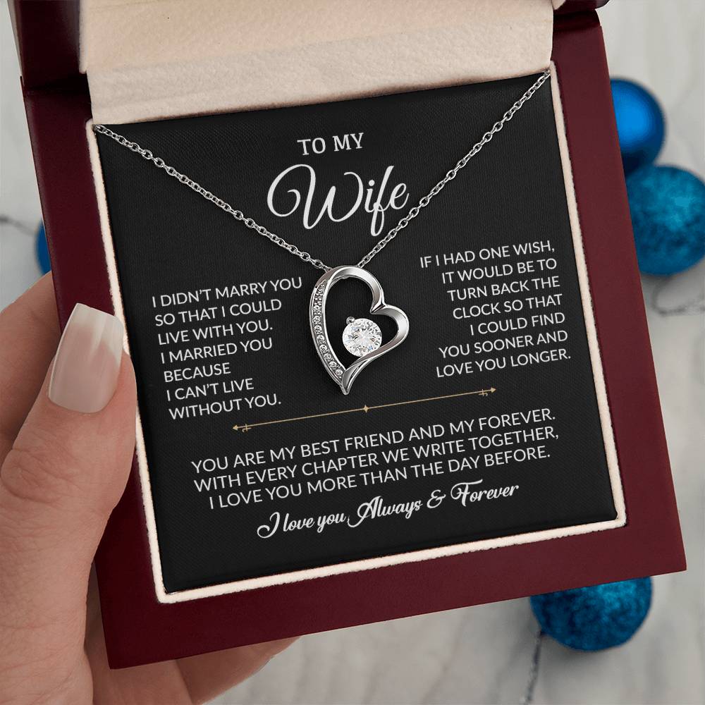 To My Wife Necklace, Gift For Wife, Anniversary Gift For Wife, Necklace For Wife
