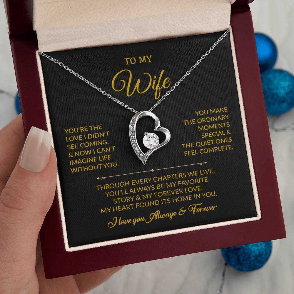 To My Wife Necklace, Gift For Wife, Anniversary Gift For Wife, Necklace For Wife