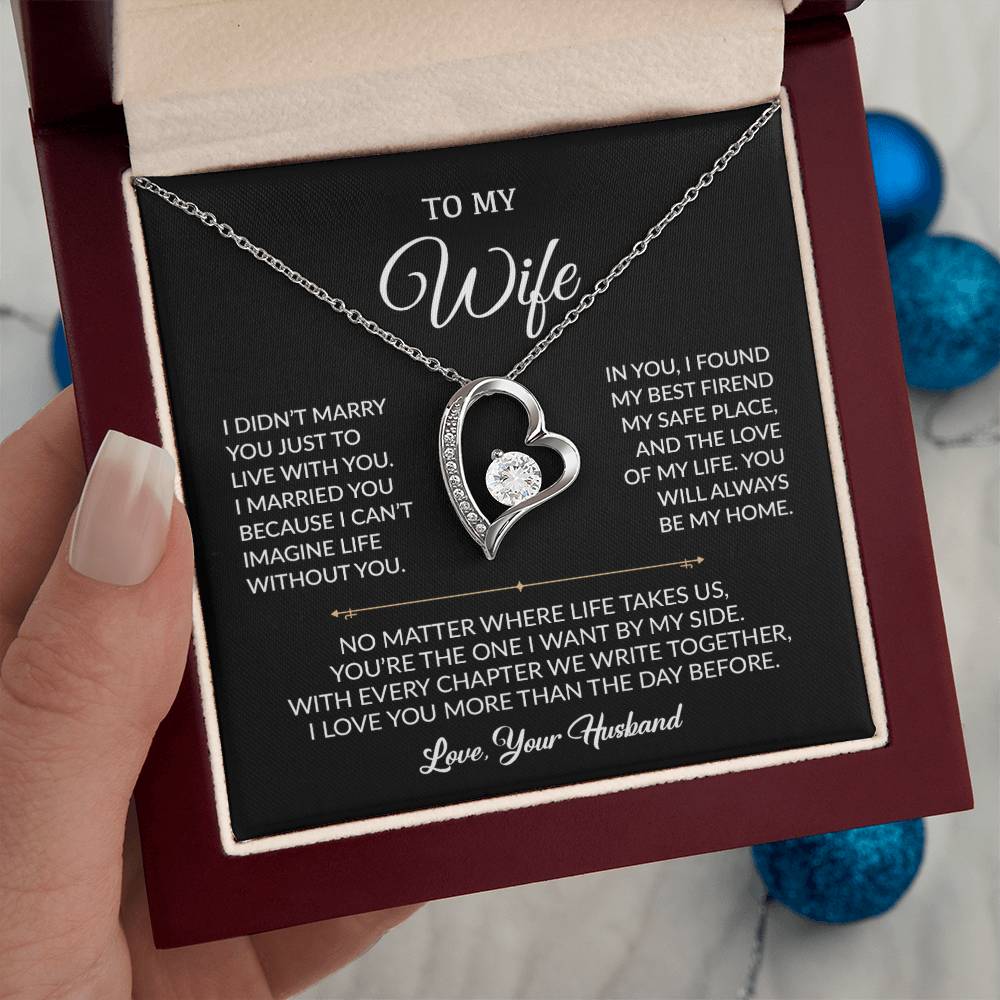 To My Wife Necklace, Gift For Wife, Anniversary Gift For Wife, Necklace For Wife