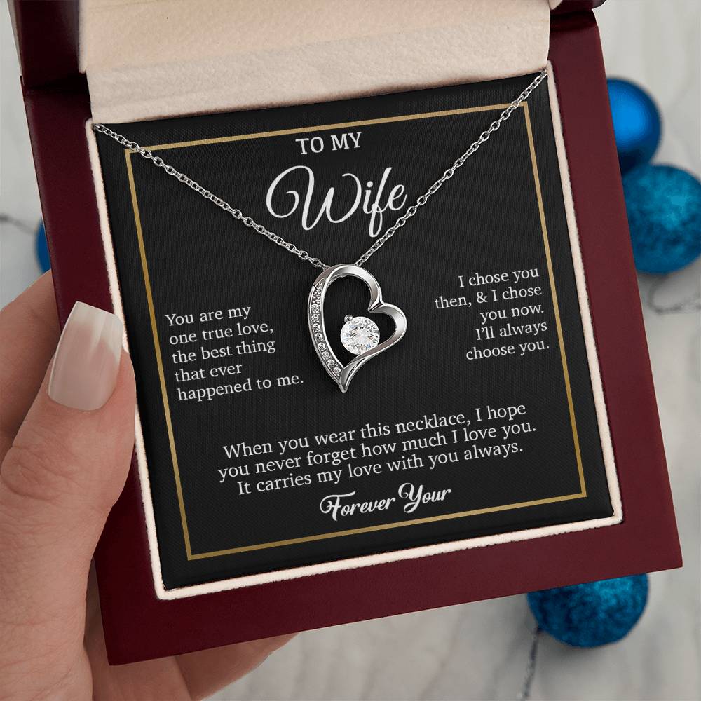 To My Wife Necklace, Gift For Wife, Anniversary Gift For Wife, Necklace For Wife