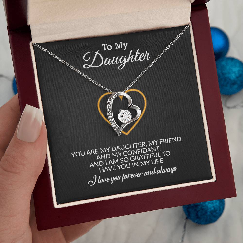 To My Daughter Necklace, Gift for Daughter from Mom, Mother Daughter Necklace